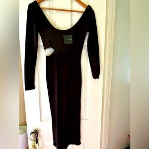 super sexy midi body con dress Donna Mizani NWT!